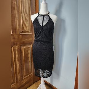 Sexy lace sleeveless dress